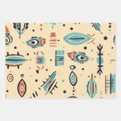 Feuille De Papier Cadeau Motif amérindien (Devant 2)