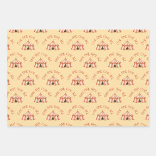 Feuille De Papier Cadeau Motif animal cirque
