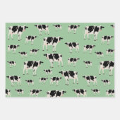 Feuille De Papier Cadeau Motif animal de ferme de vache (Devant 2)