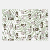 Feuille De Papier Cadeau Motif animal mignon Sloth en forêt sauvage (Devant)