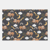 Feuille De Papier Cadeau Motif arc-en-ciel et fentes (Devant)