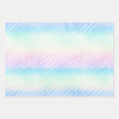 Feuille De Papier Cadeau Motif arc-en-ciel Iridescendant Glam (Devant)