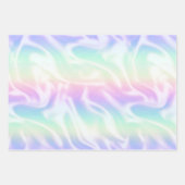 Feuille De Papier Cadeau Motif arc-en-ciel Iridescendant Glam (Devant 3)