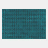 Feuille De Papier Cadeau Motif arlequin en détresse (Devant)