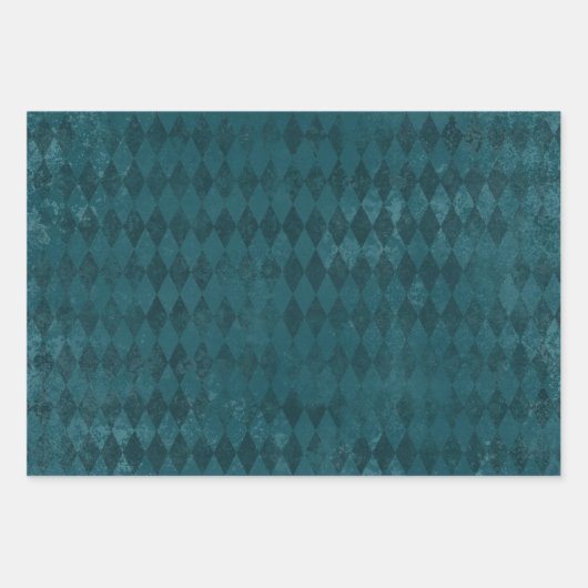 Feuille De Papier Cadeau Motif arlequin en détresse (Devant)