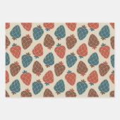 Feuille De Papier Cadeau motif aux fraises (Devant 2)