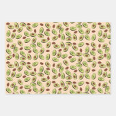 Feuille De Papier Cadeau Motif Avocado (Devant)