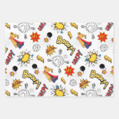 Feuille De Papier Cadeau Motif Bande Dessinée (Devant 2)
