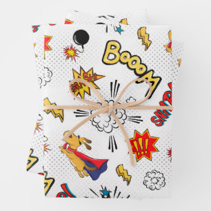 Feuille De Papier Cadeau Motif Bande Dessinée