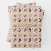 Feuille De Papier Cadeau Motif bio Boho (En situation)