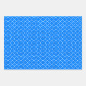Feuille De Papier Cadeau Motif bleu (Devant 2)