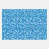 Feuille De Papier Cadeau Motif Blue Beach (Devant 2)
