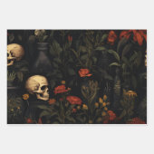 Feuille De Papier Cadeau Motif botanique d'Halloween (Devant 2)