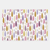 Feuille De Papier Cadeau Motif botanique moderne Berry (Devant)