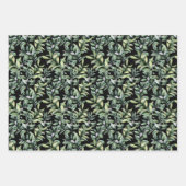 Feuille De Papier Cadeau Motif botanique traditionnel - 3 Design (Devant 3)