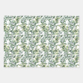 Feuille De Papier Cadeau Motif botanique traditionnel - 3 Design (Devant)