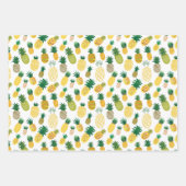 Feuille De Papier Cadeau Motif branché à l'ananas (Devant 3)