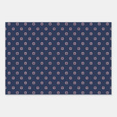 Feuille De Papier Cadeau Motif Buoy Rouge Et Blanc (Devant 2)