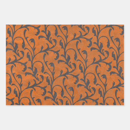 Feuille De Papier Cadeau Motif cadeau Éffrayant Déplaisant Halloween (Devant)
