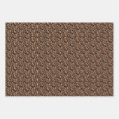 Feuille De Papier Cadeau motif carrelé cool à café (Devant 3)