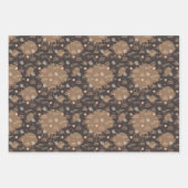 Feuille De Papier Cadeau motif carrelé cool à café (Devant 2)