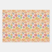 Feuille De Papier Cadeau Motif carrelé de la soirée biscuit (Devant 2)