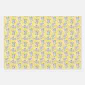 Feuille De Papier Cadeau motif carrelé souris mignonne (Devant 3)