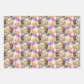 Feuille De Papier Cadeau Motif chats mignons (Devant 2)