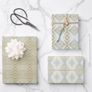 Feuille De Papier Cadeau Motif Chic Gold Varié