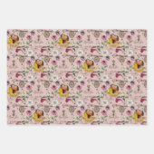 Feuille De Papier Cadeau Motif chic Queen Bee & Flowers (Devant 3)