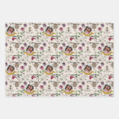 Feuille De Papier Cadeau Motif chic Queen Bee & Flowers (Devant 2)