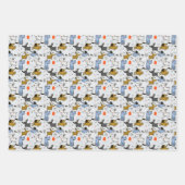 Feuille De Papier Cadeau Motif chien mignon Doodle (Devant 2)