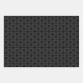 Feuille De Papier Cadeau Motif chinois noir