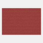 Feuille De Papier Cadeau Motif chinois rouge et or (Devant 2)