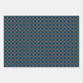 Feuille De Papier Cadeau Motif circulaire de chevauchement géométrique (Devant 3)