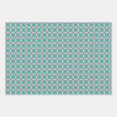 Feuille De Papier Cadeau Motif circulaire de chevauchement géométrique (Devant 2)