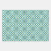 Feuille De Papier Cadeau Motif circulaire de chevauchement géométrique (Devant)