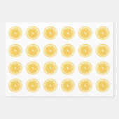 Feuille De Papier Cadeau Motif citron (Devant 3)