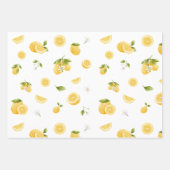 Feuille De Papier Cadeau Motif citron (Devant 2)