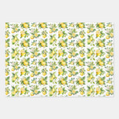 Feuille De Papier Cadeau Motif citron, Fleurs de citron, Feuilles, Citrus (Devant 2)