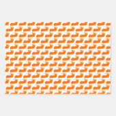 Feuille De Papier Cadeau Motif citrouille (Devant)