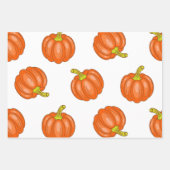 Feuille De Papier Cadeau motif citrouille (Devant 2)