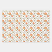 Feuille De Papier Cadeau Motif Citrouille d'aquarelle d'automne (Devant 3)