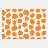 Feuille De Papier Cadeau Motif Citrouille de Thanksgiving (Devant)