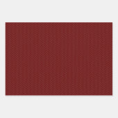 Feuille De Papier Cadeau Motif classique de Herringbone Gris Bourgogne (Devant)