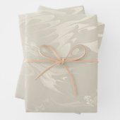 Feuille De Papier Cadeau Motif classique en marbre à spirale (En situation)