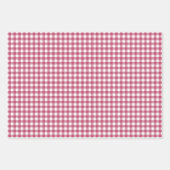 Feuille De Papier Cadeau Motif classique En vichy rouge  (Devant)