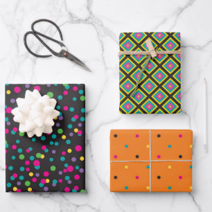 Feuille De Papier Cadeau Motif coloré de fiesta mexicaine
