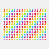 Feuille De Papier Cadeau Motif coloré Rainbow Heart (Devant)