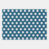 Feuille De Papier Cadeau motif cool de base-ball (Devant 3)